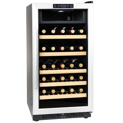 Dobra cena. High Capacity Wine Cooler Cabinet 286 Lbs Touch Control Locking Door for Wine Collection Display w Internecie