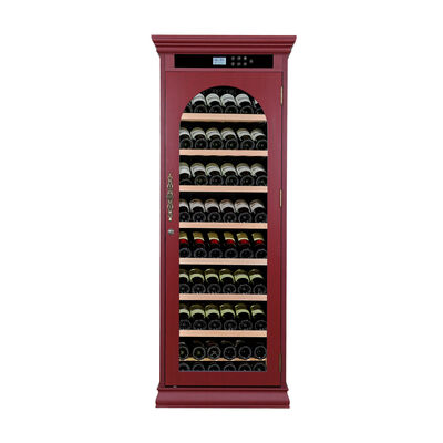 Dobra cena. Luxury Burgundy Solid Wood Wine Cooler Cabinet z cyfrowym panelem sterowania i kontrolą dotykową w Internecie