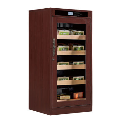 Dobra cena. Premium Digital Wood Cigar Cooler Humidor Cabinet z regulowanymi półkami, cichą obsługą poniżej 42 dB i oświetleniem wewnętrznym LED w Internecie