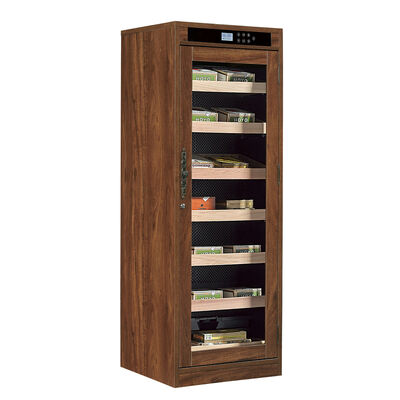 Dobra cena. Solid Wood Cigar Cooler Humidifier with Smart Digital Control Panel and Adjustable Shelves w Internecie
