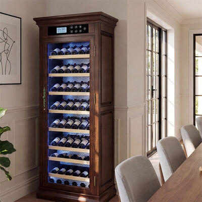 Dobra cena. Solid Wood Wine Cooler Cabinet With Precise Temperature & Humidity Control w Internecie