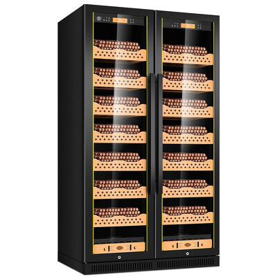 Dobra cena. Premium Dwu-Zone elektroniczne papierosy Humidor gabinet z inteligentnym klimatyzacją w Internecie